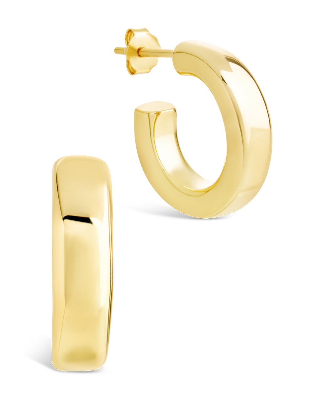 Sterling Silver Marisa Polished Stud Earrings