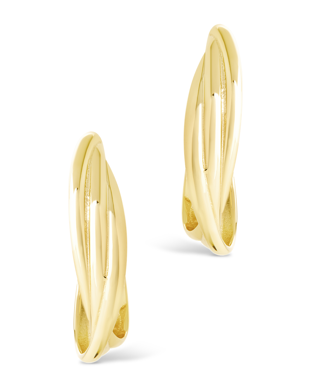 Sterling Silver Monique Twisted Stud Earrings