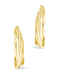 Sterling Silver Monique Twisted Stud Earrings - Sterling Forever