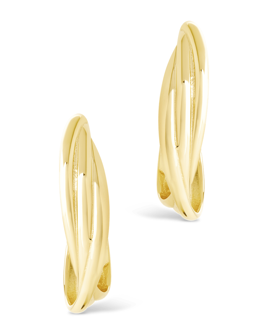 Sterling Silver Monique Twisted Stud Earrings - Sterling Forever