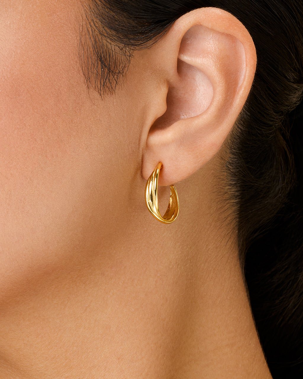 Sterling Silver Monique Twisted Stud Earrings - Sterling Forever