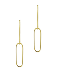 Sterling Silver Kailey Paperclip Dual-Drop Earrings