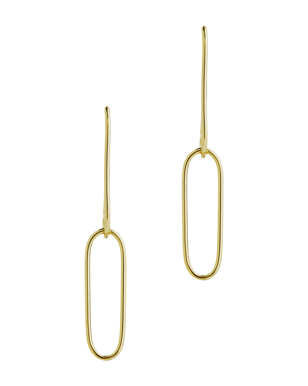 Sterling Silver Kailey Paperclip Dual-Drop Earrings