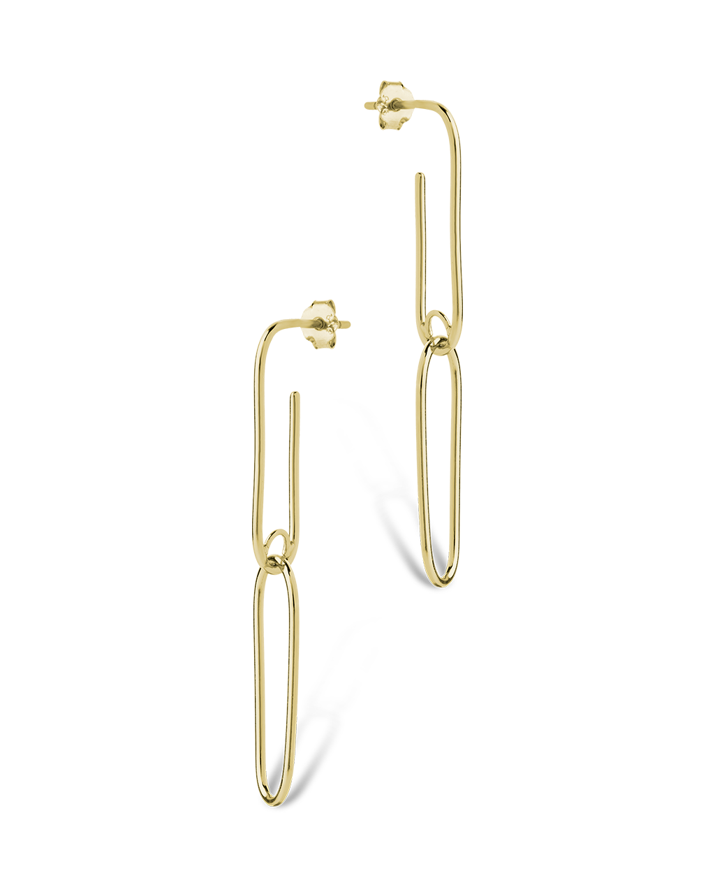 Sterling Silver Kailey Paperclip Dual-Drop Earrings