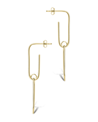 Sterling Silver Kailey Paperclip Dual-Drop Earrings
