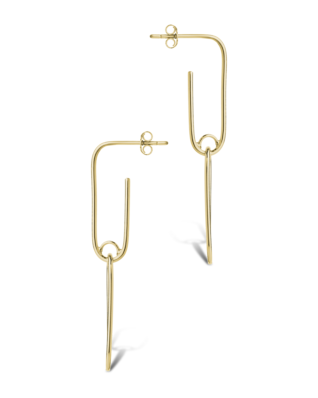 Sterling Silver Kailey Paperclip Dual-Drop Earrings