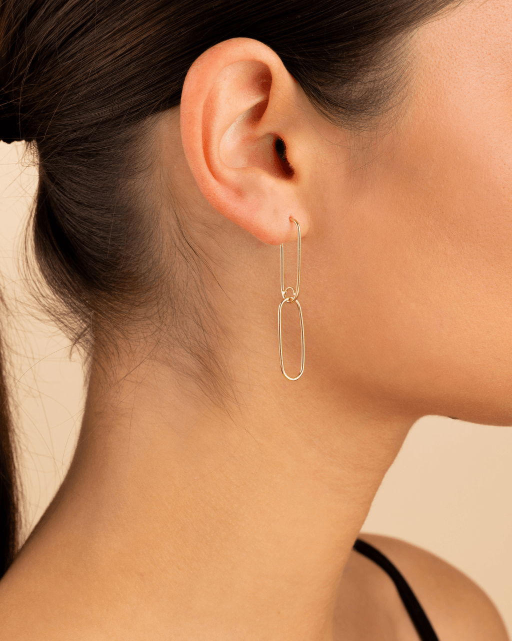 Sterling Silver Kailey Paperclip Dual-Drop Earrings