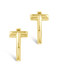 Sterling Silver Kaira Crossbar Hoops - Sterling Forever