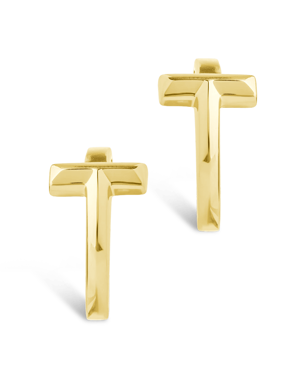 Sterling Silver Kaira Crossbar Hoops - Sterling Forever