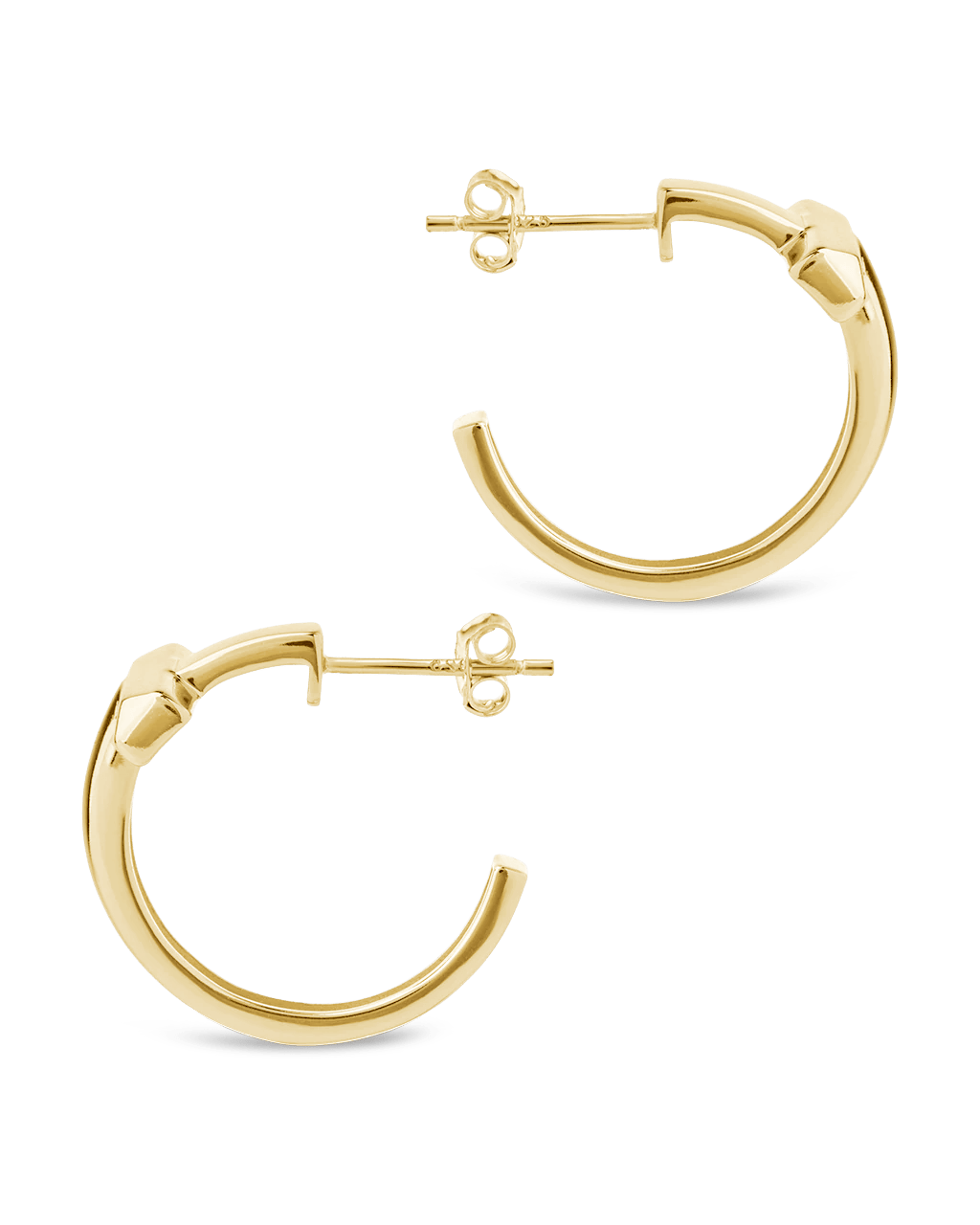 Sterling Silver Kaira Crossbar Hoops - Sterling Forever