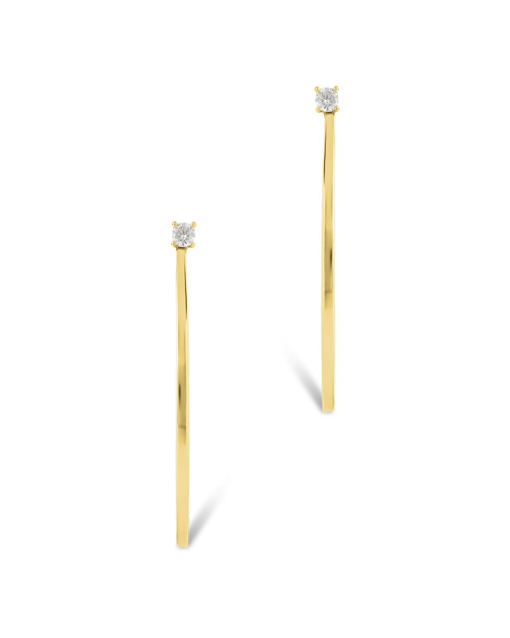 Sterling Silver Kamryn Luxe Stone Accent Hoops - Sterling Forever