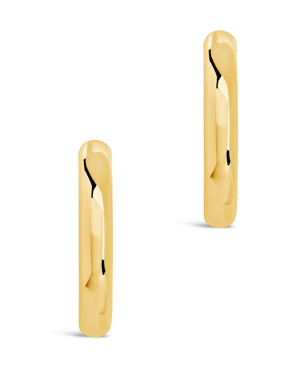 Rory Polished Tube Hoop Earrings - Sterling Forever