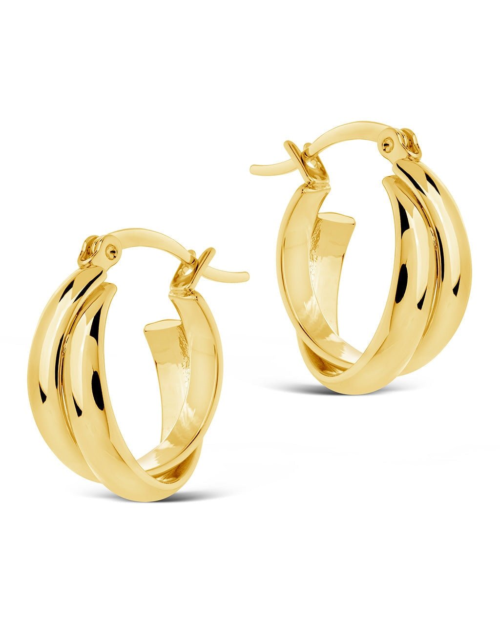 Claire Twist Hoop Earrings - Sterling Forever