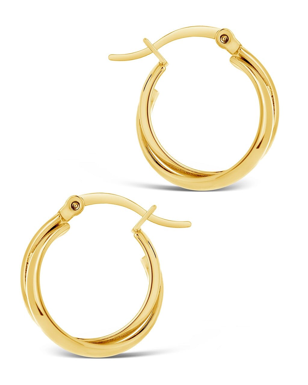 Claire Twist Hoop Earrings - Sterling Forever