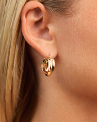 Claire Twist Hoop Earrings - Sterling Forever