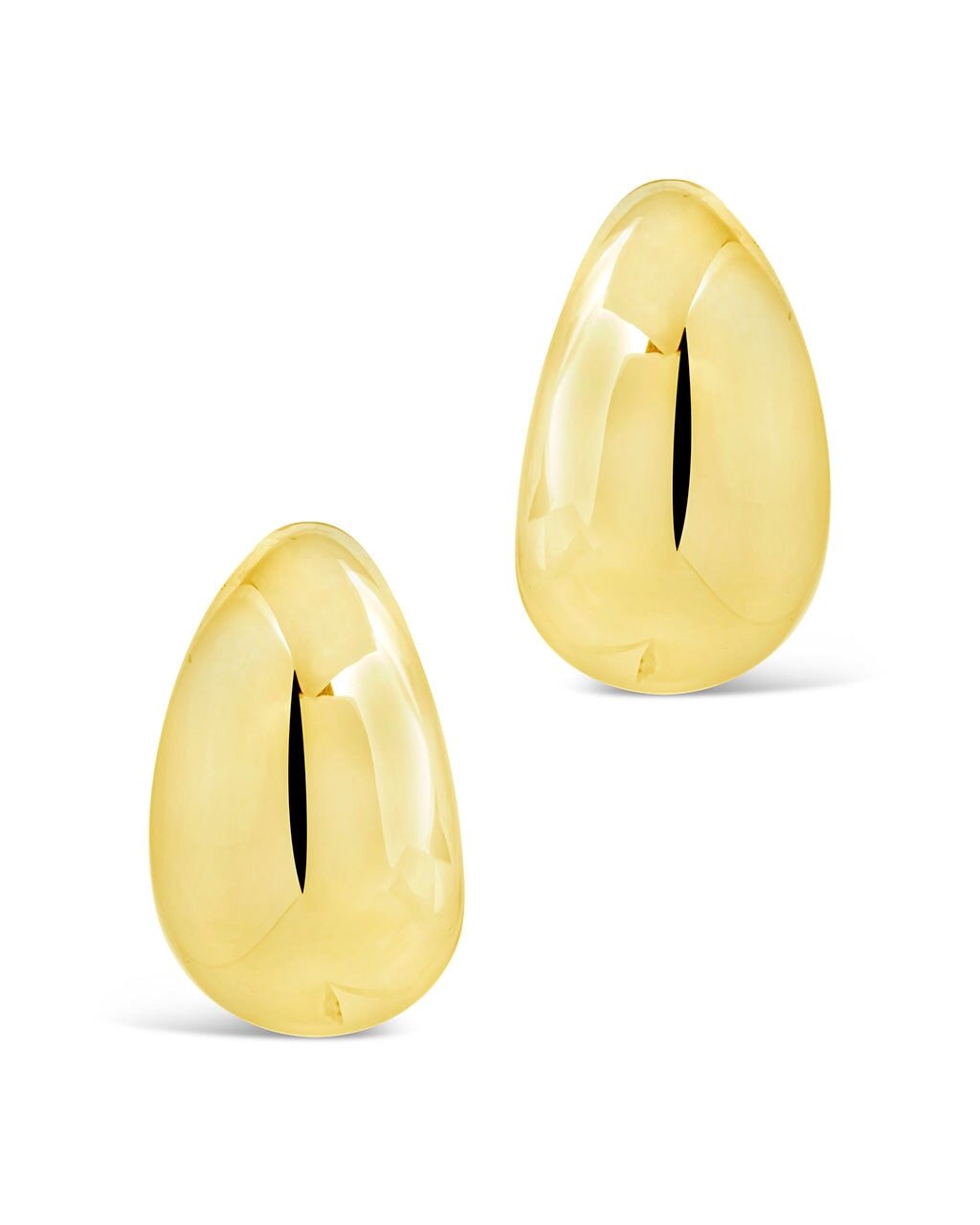 Eclipse Polished Hoop Earrings - Sterling Forever