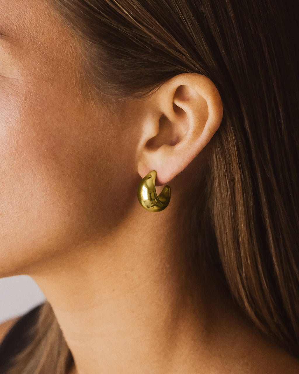 Eclipse Polished Hoop Earrings - Sterling Forever