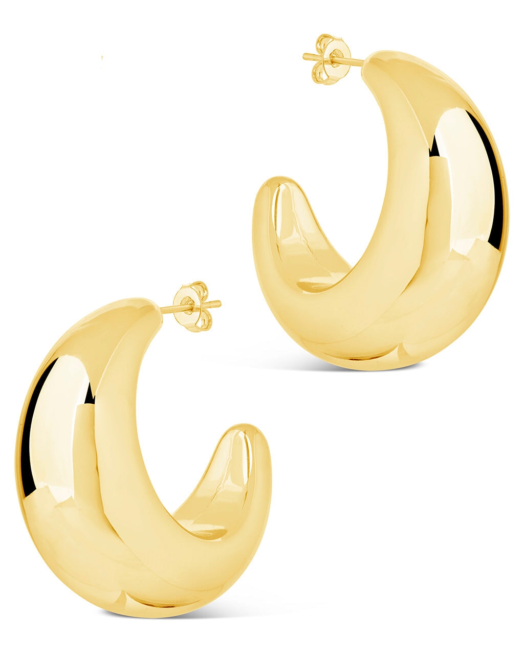 Eclipse Hoops Earring Sterling Forever 