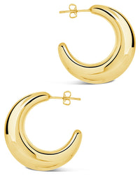Eclipse Hoops Earring Sterling Forever 
