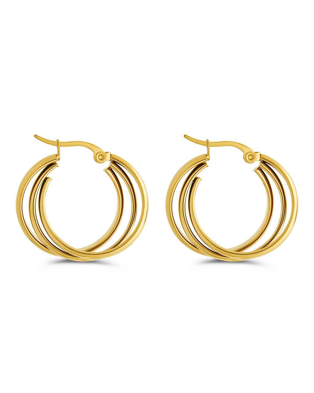 Triple Circle Lilibet Hoops - Sterling Forever