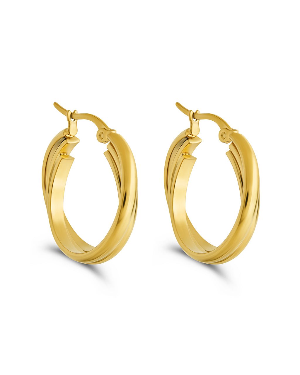 Triple Circle Lilibet Hoops - Sterling Forever