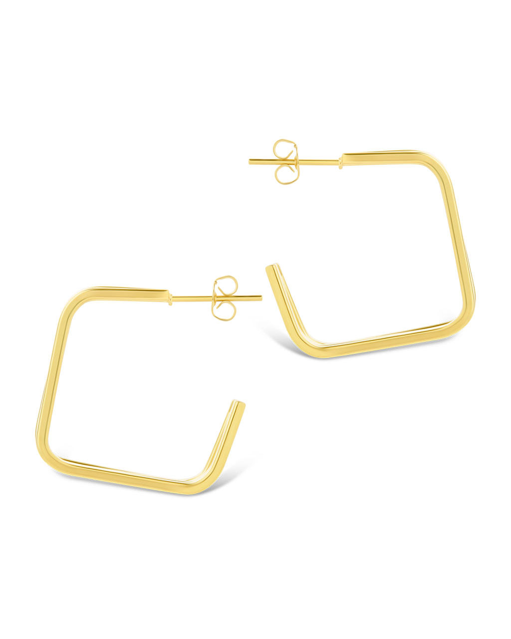 Square Prong Davina Hoop