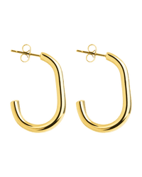 Double Prong Vienna Hoop - Sterling Forever