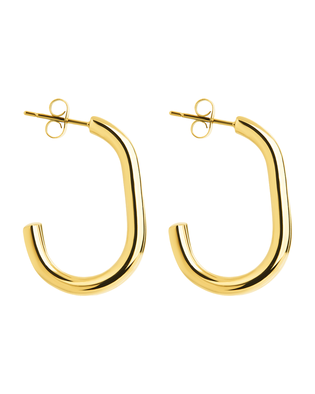 Double Prong Vienna Hoop - Sterling Forever
