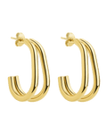 Double Prong Vienna Hoop - Sterling Forever
