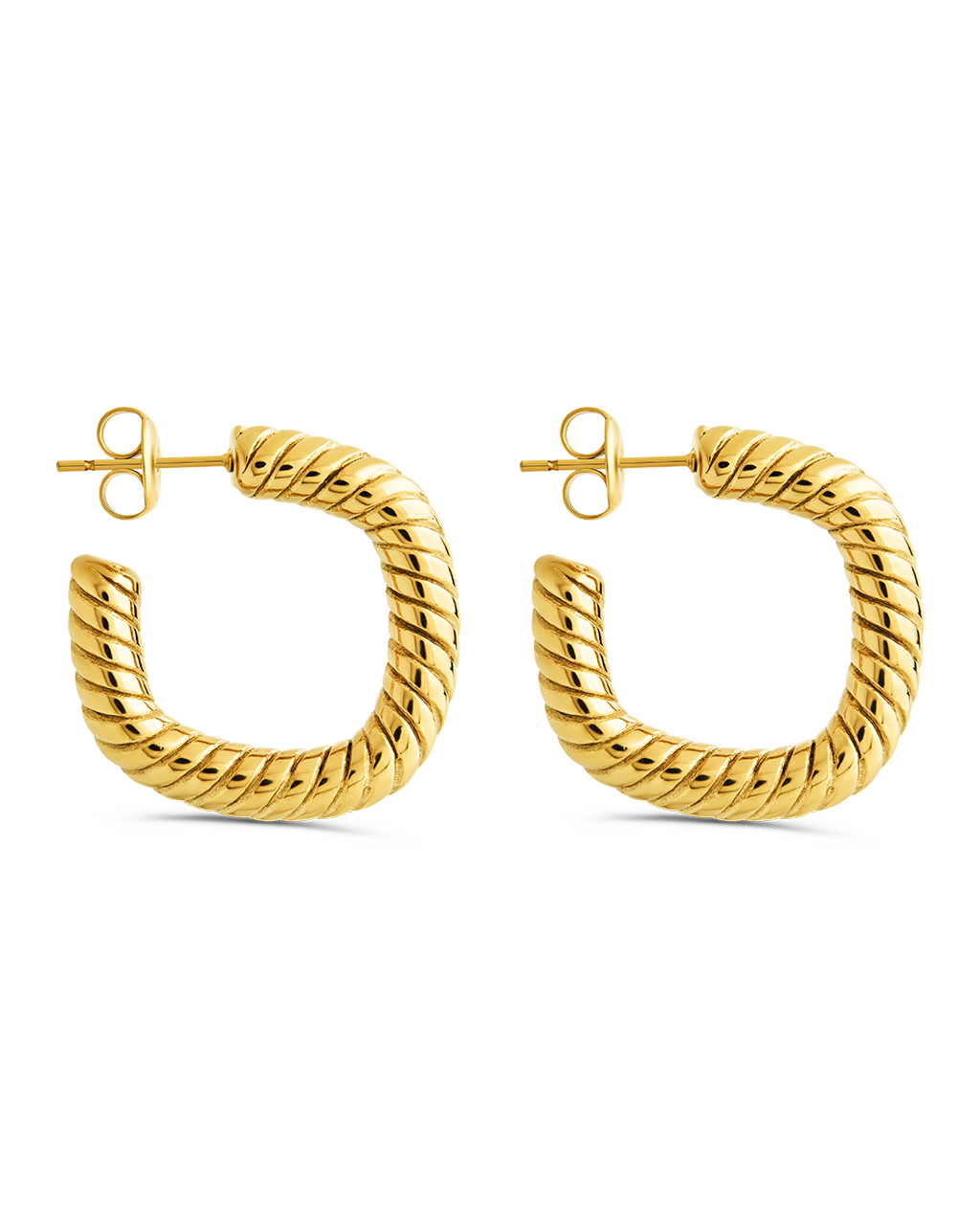 Quincy Twisted Hoop Earrings