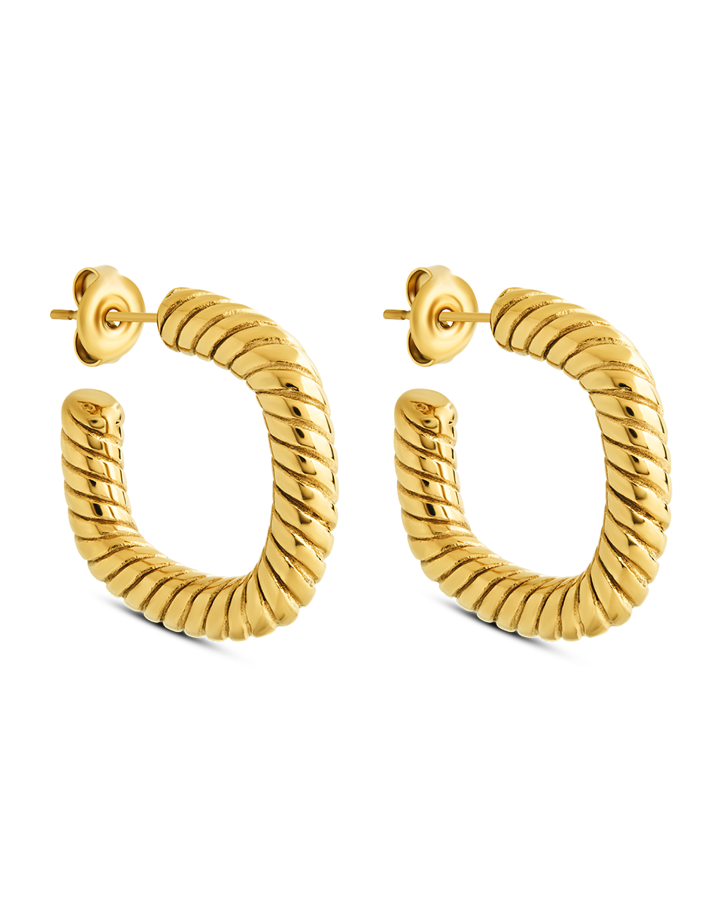 Quincy Twisted Hoop Earrings
