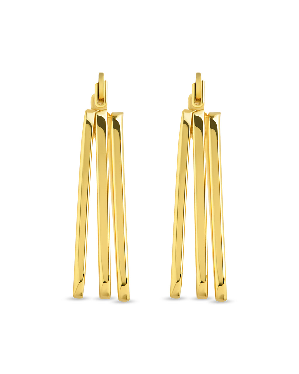 Belinda Textured Square Earrings