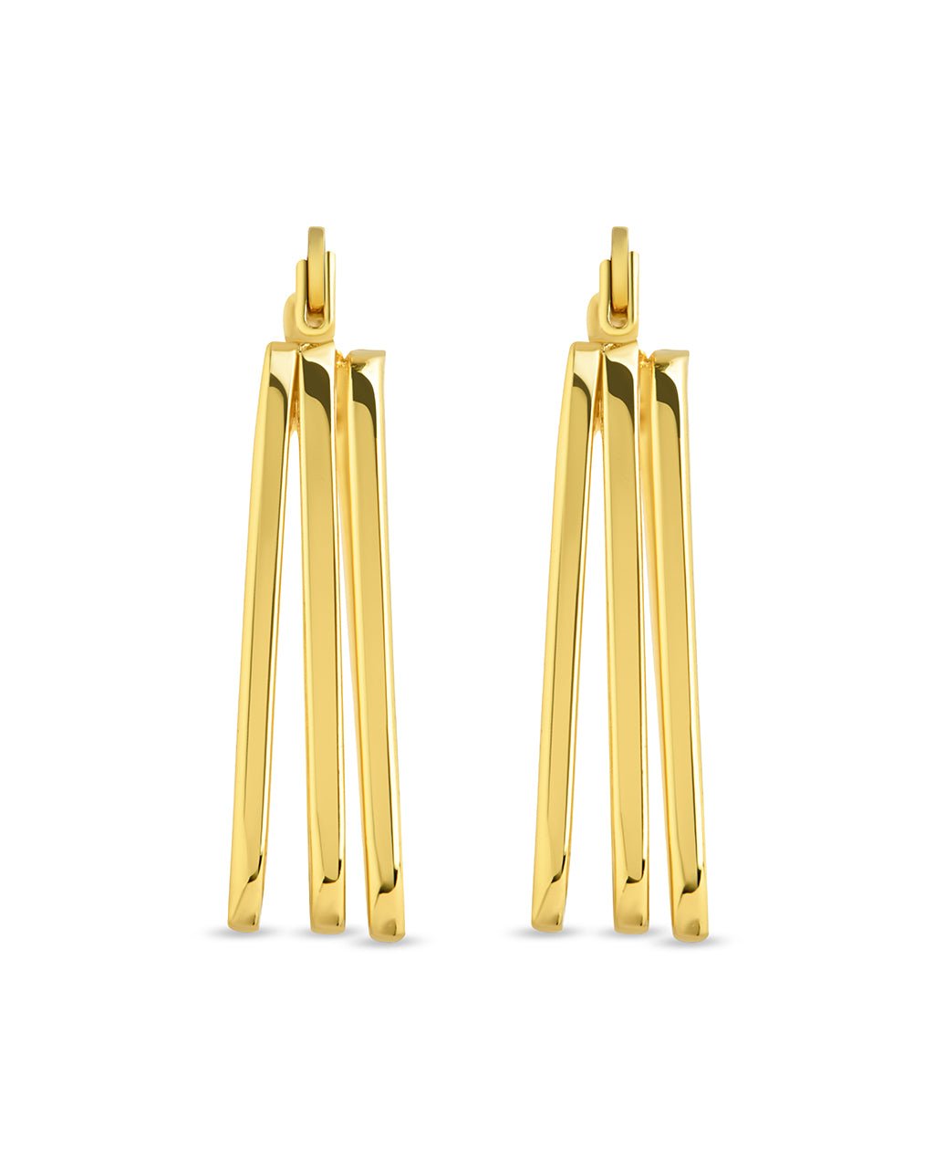 Belinda Textured Square Earrings - Sterling Forever