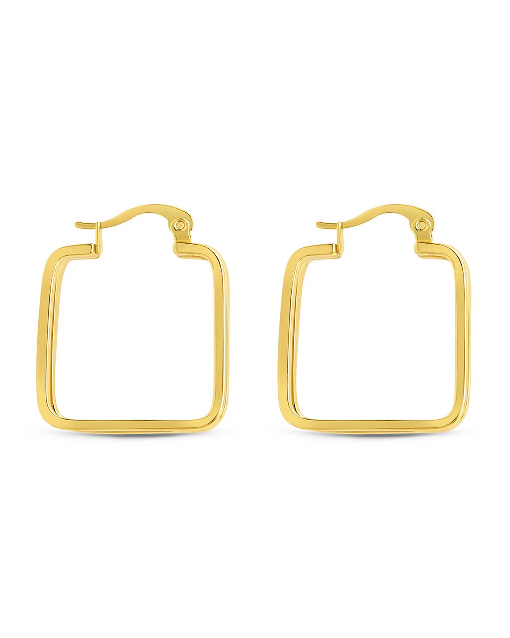 Belinda Textured Square Earrings - Sterling Forever