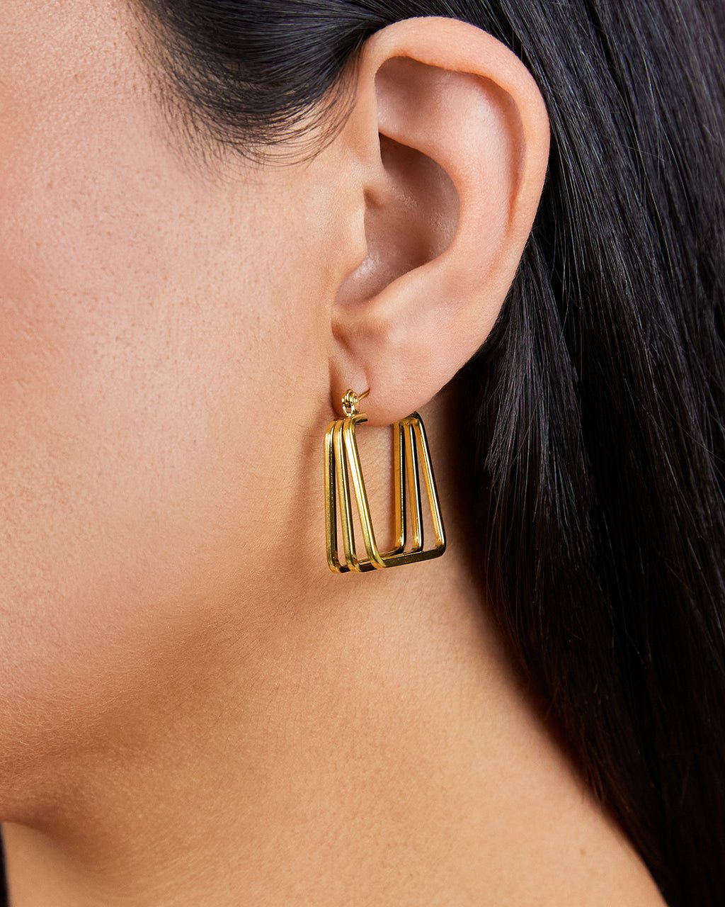Belinda Textured Square Earrings - Sterling Forever