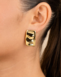 Monet Molten Metal Bar Stud Earrings - Sterling Forever