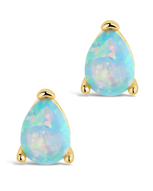 Isla Opal Studs Earring Sterling Forever Gold 
