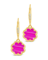 Rose Petal Short Drop Earrings Earring Sterling Forever 
