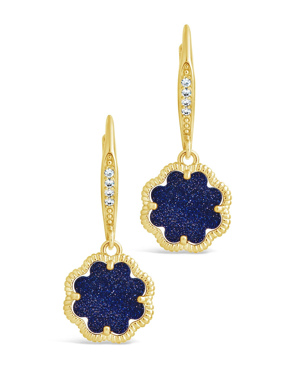 Rose Petal Short Drop Earrings Earring Sterling Forever 