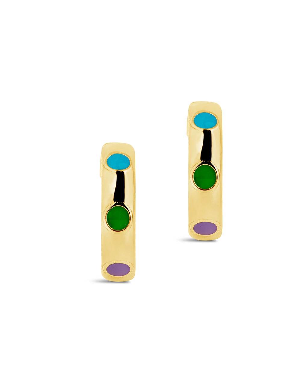 Sterling Silver Truvy Enamel Ear Cuff Set of 2 Earring Sterling Forever 