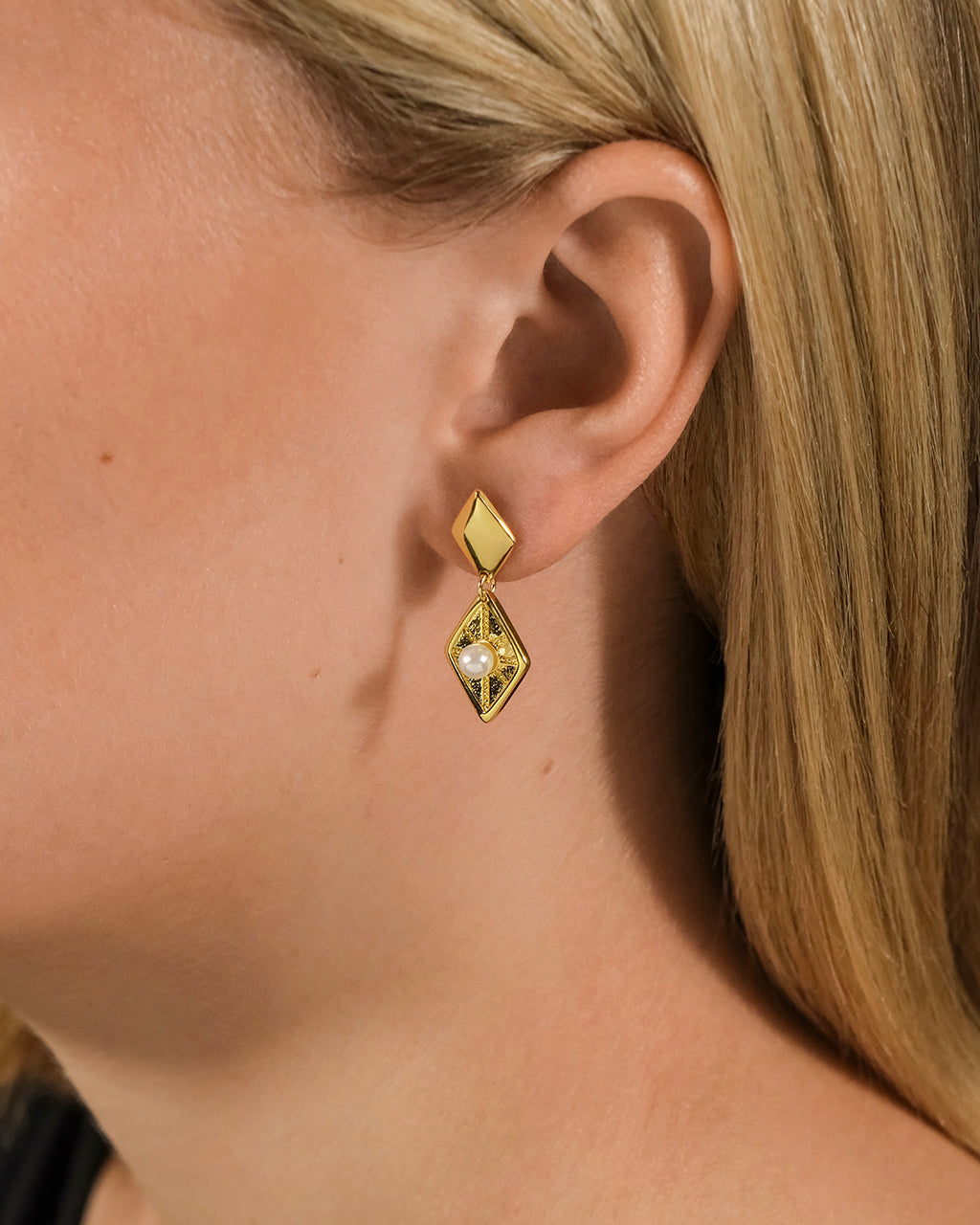 Kenza Pearl Drop Earrings