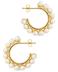 Pearl Bubble Hoop Earrings - Sterling Forever