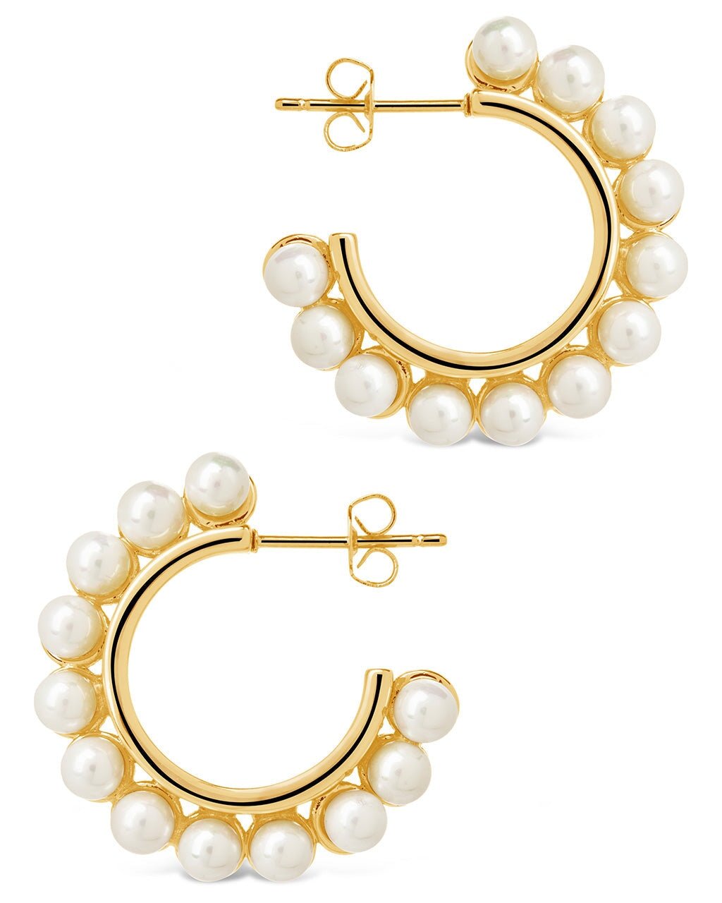Pearl Bubble Hoop Earrings - Sterling Forever