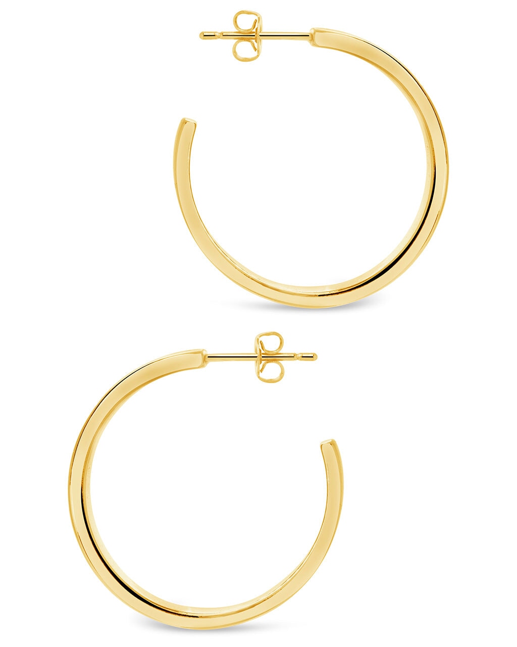 Mishel Hoops Earring Sterling Forever 