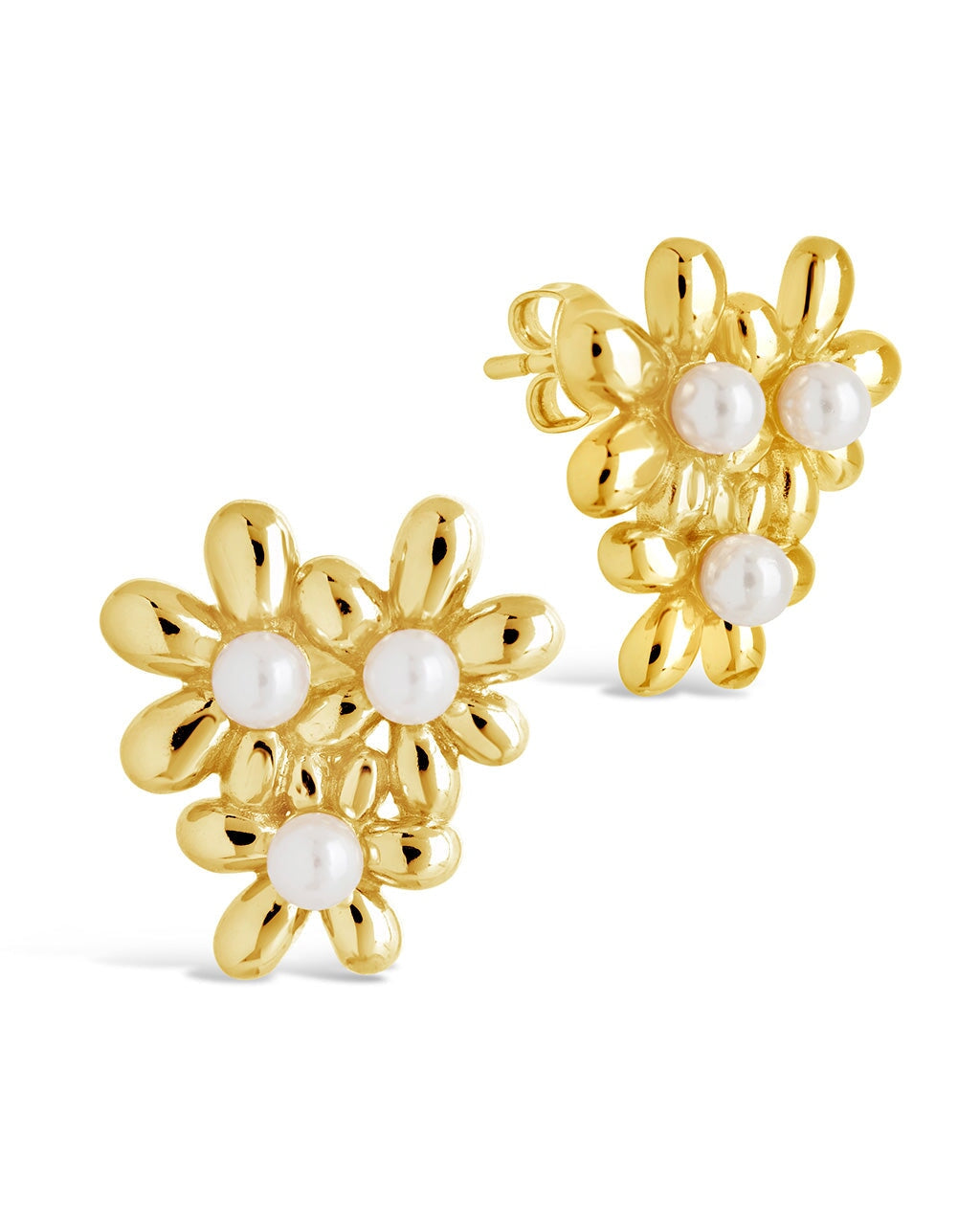 Vallie Studs Earring Sterling Forever Gold 