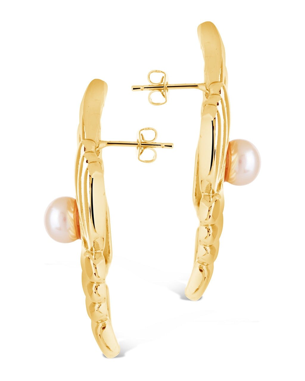 Fantaise Pearl Statement Stud Earrings - Sterling Forever