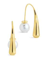 Heidi Pearl Threader Earrings - Sterling Forever