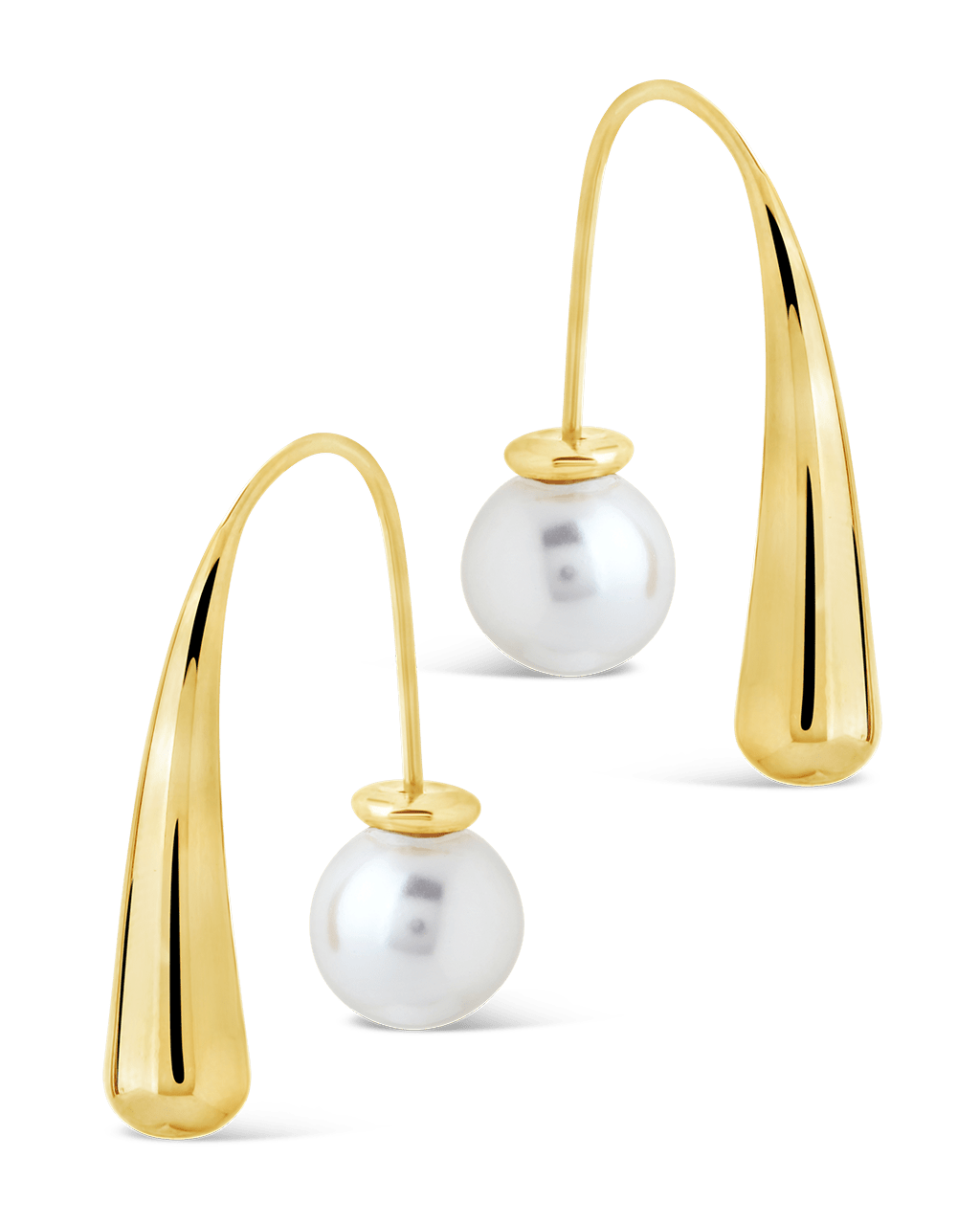 Heidi Pearl Threader Earrings - Sterling Forever