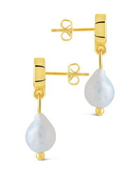 Penny CZ & Pearl Cluster Studs - Sterling Forever