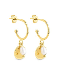 Morgan Pearl & Disk Dangle Earrings - Sterling Forever